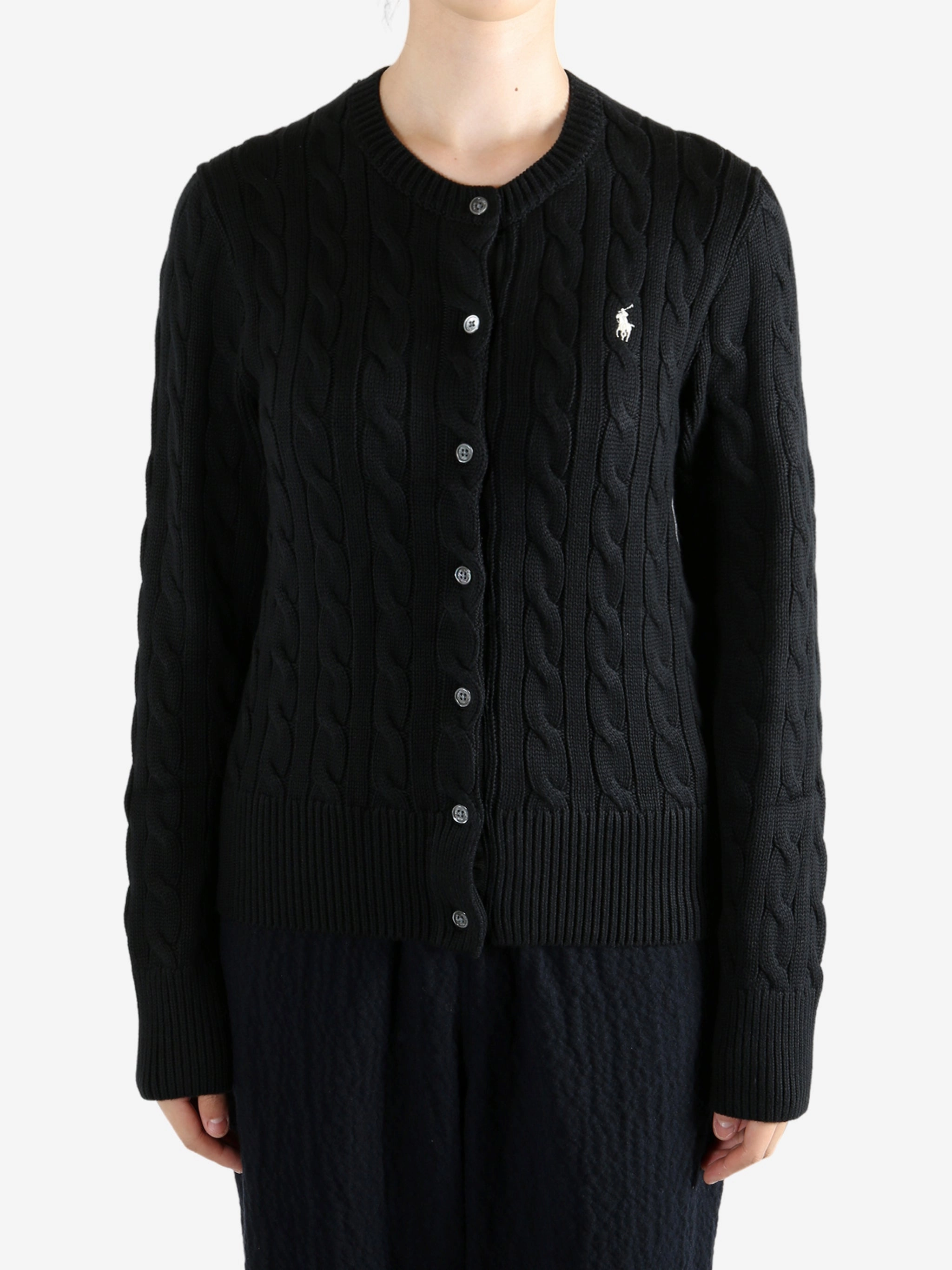 POLO RALPH LAUREN - Women Long Sleeve Cardigan Made To Order Knitwear