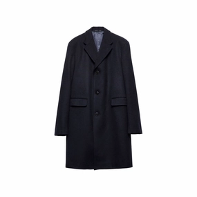 Bob Mackie Coats Prada Blue Wool Coat