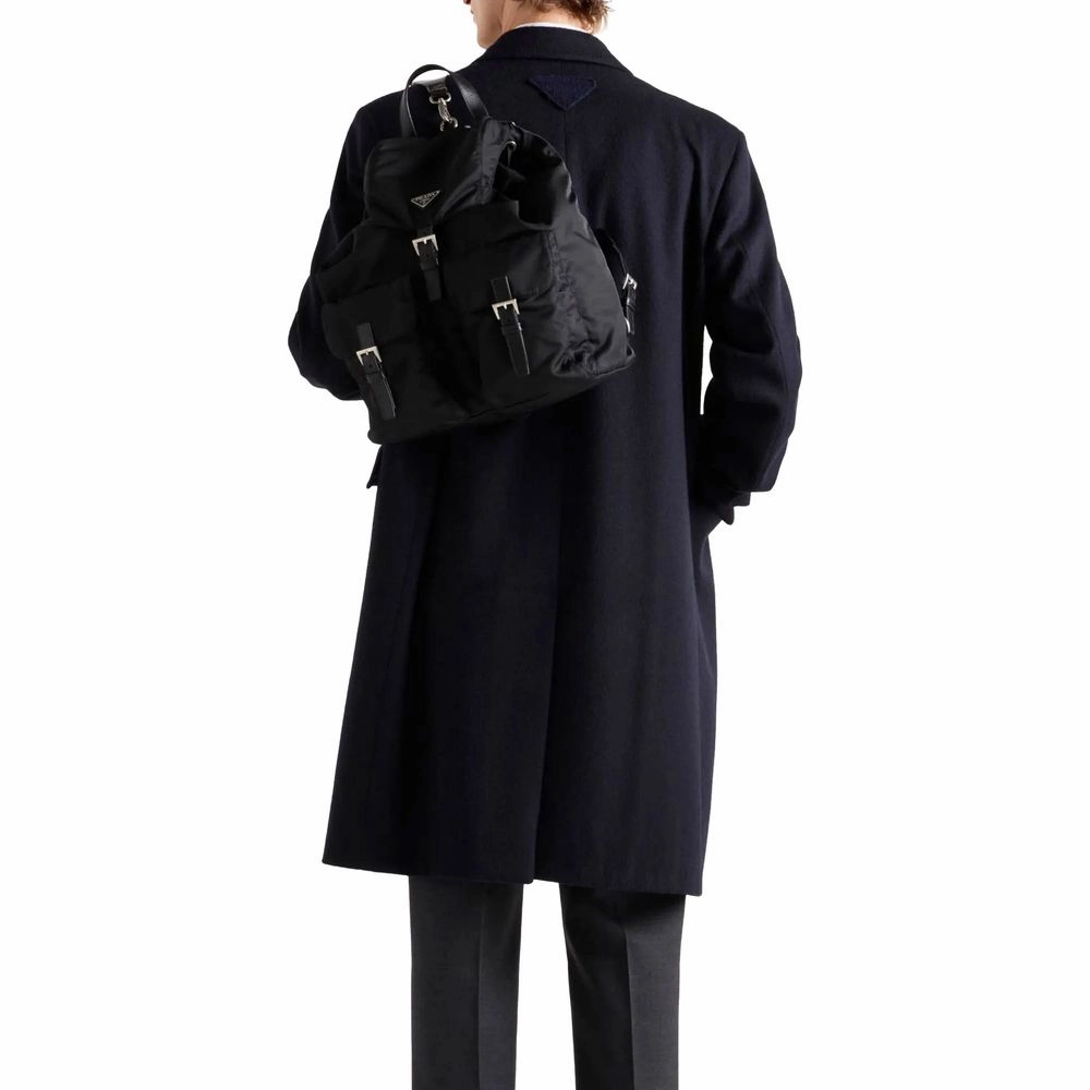 Coats Knit Prada Blue Wool Coat