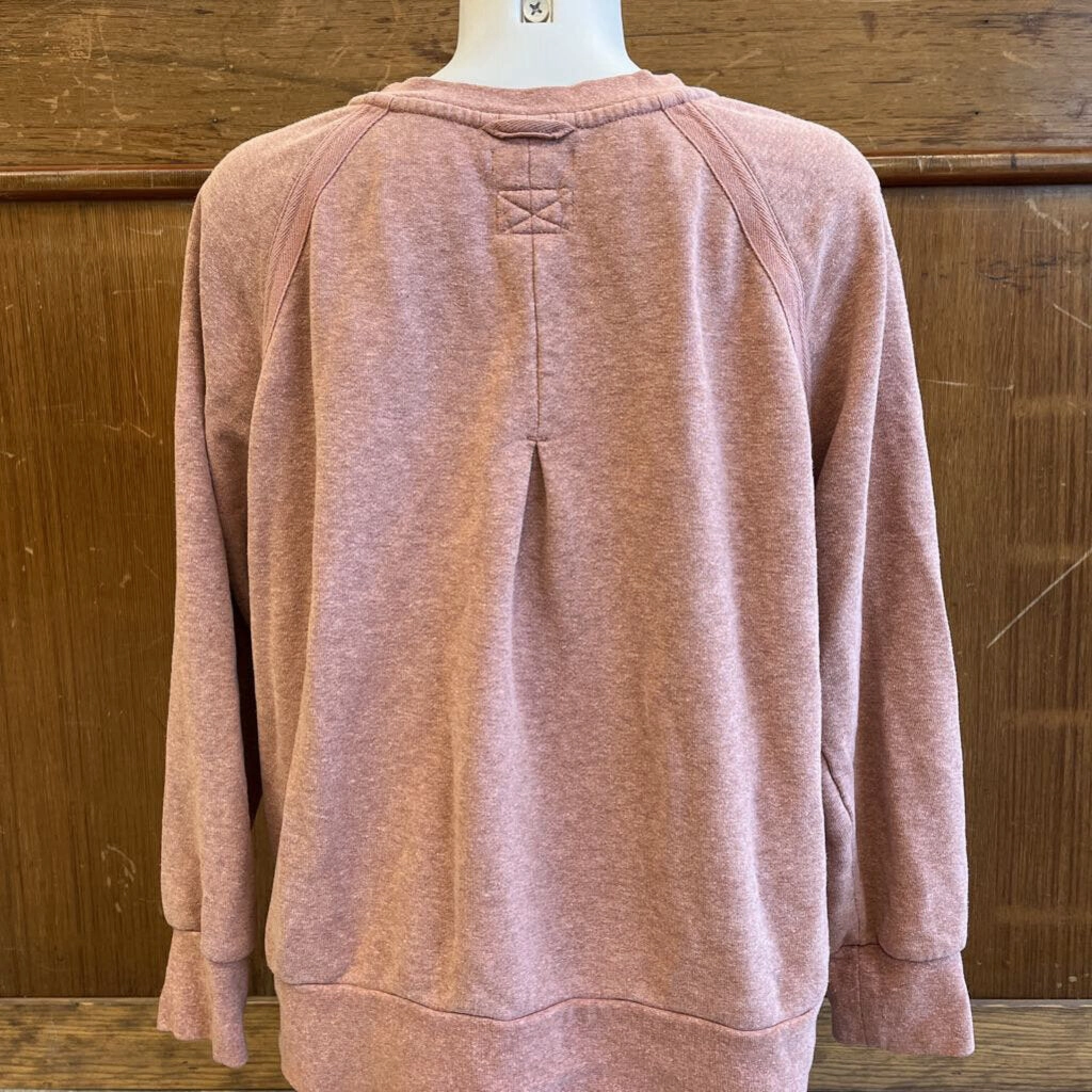 Sport Sweatshirts Prana - Women's Hemp-Blend Cozy Up Sweatshirt - MSRP $115: Pink-women-XL