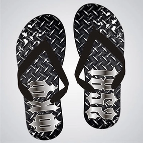 Flip Flops With Socks Phi Kappa Psi Diamond Plate Flip-Flops - SBL100 - SUB