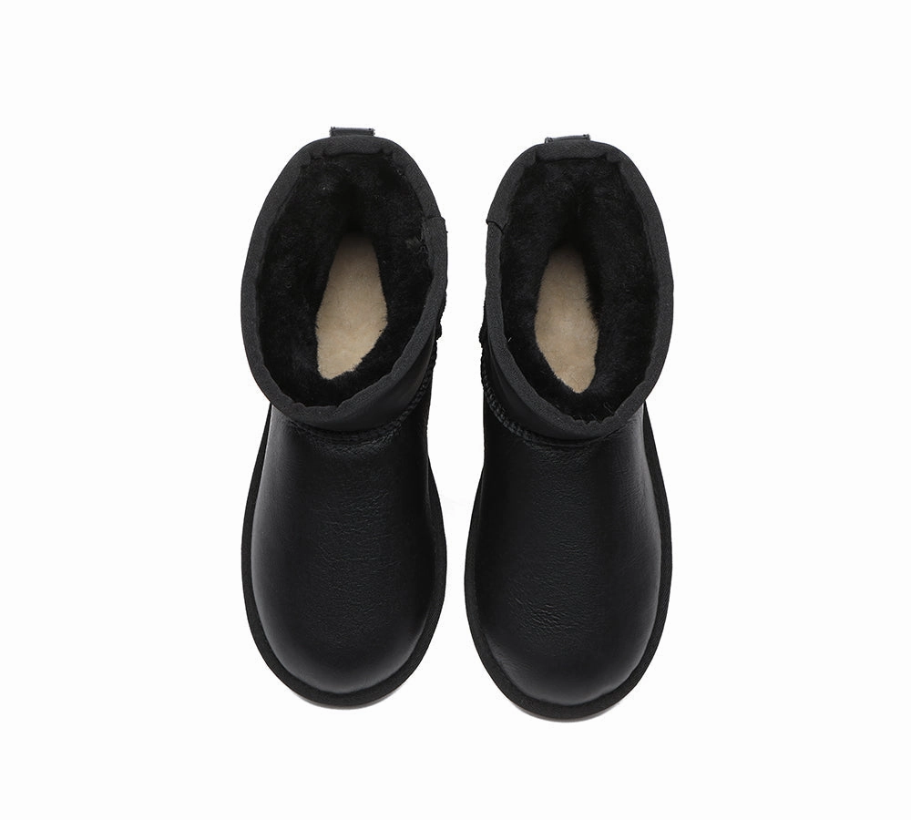 AUSTRALIAN SHEPHERD UGG Boots Premium Sheepskin Wool Mini Classic Nappa Ice Cleats For Boots