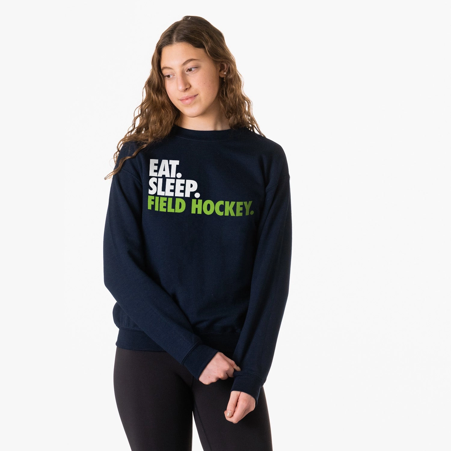 Field Hockey Crewneck Sweatshirt - Eat Sleep Field Hockey Appa Sweatshirts
