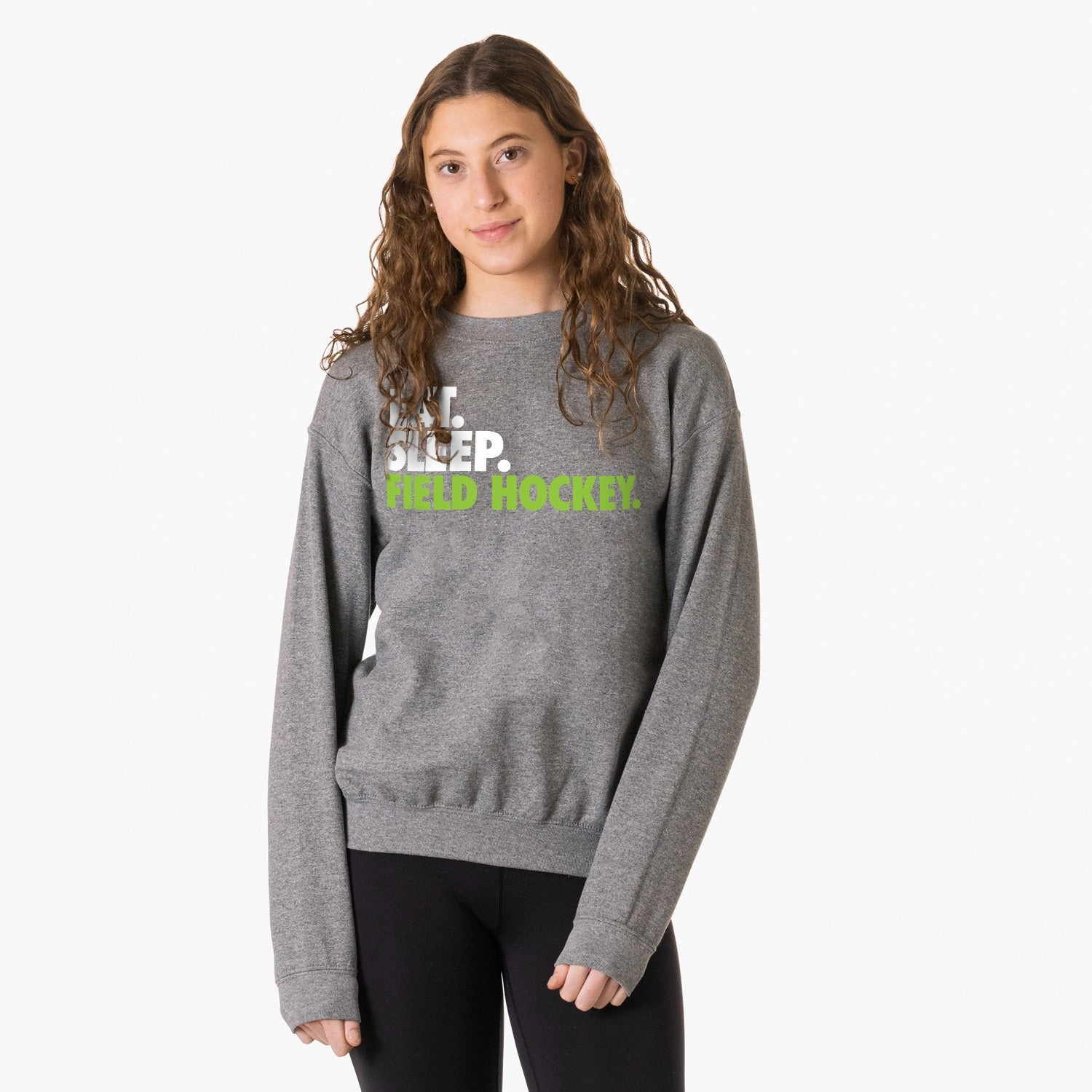 Field Hockey Crewneck Sweatshirt - Eat Sleep Field Hockey Jerzee Sweatshirts