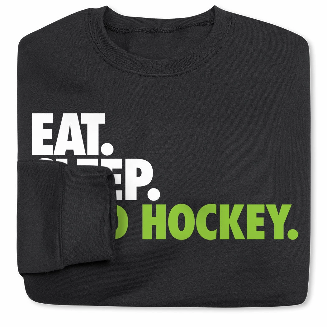 Field Hockey Crewneck Sweatshirt - Eat Sleep Field Hockey Salt Sweatshirts