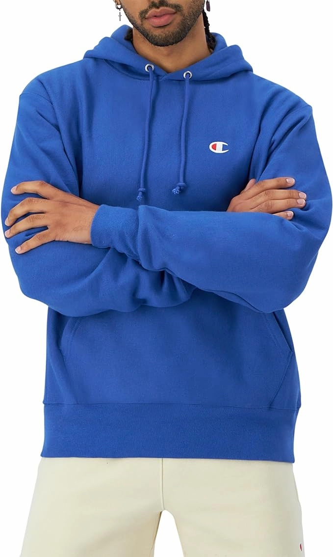Class Sweatshirts Champion Men's Hoodie, Reverse Weave Fleece Comfortable Pullover Sweatshirt