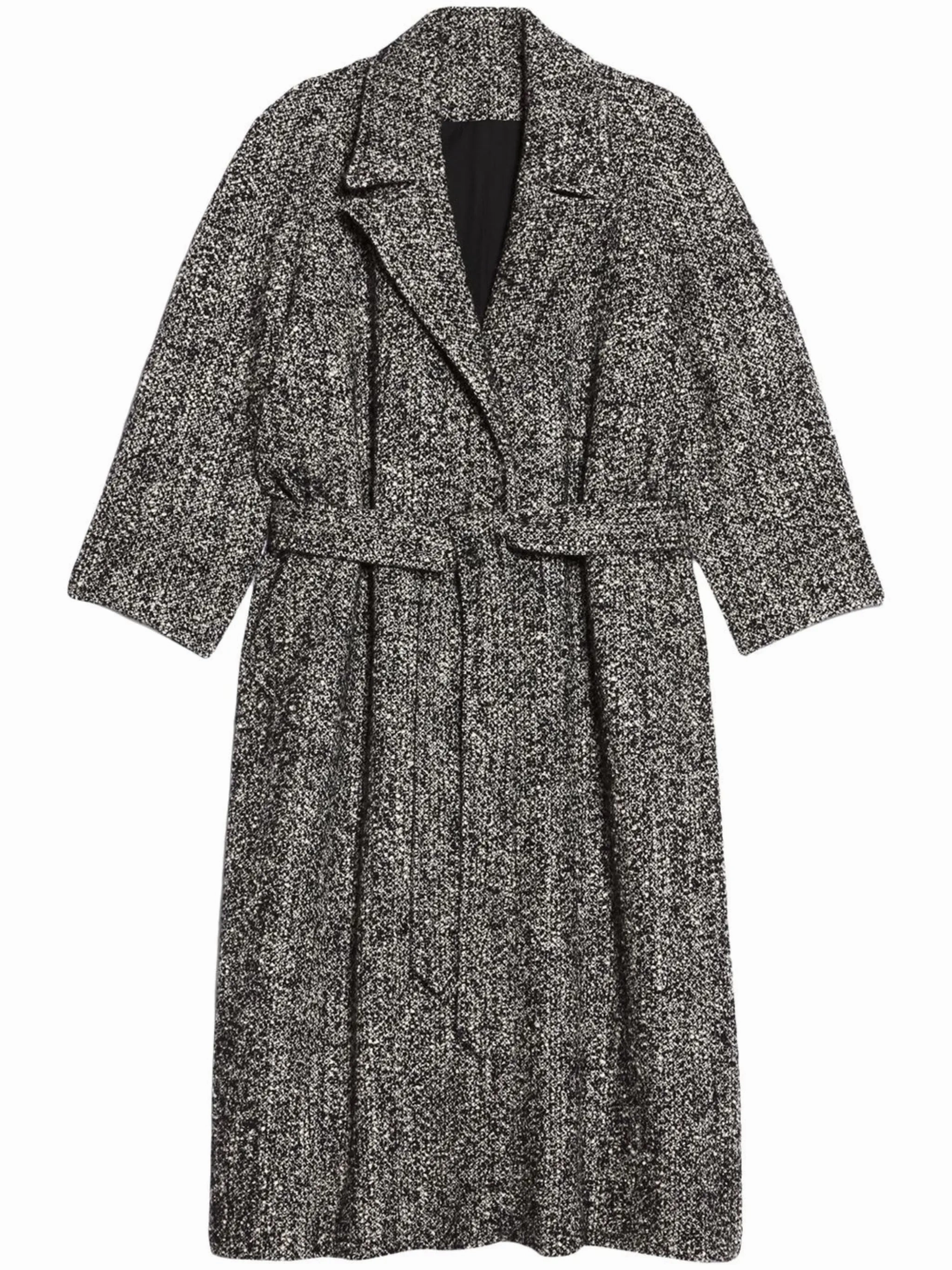 Buffalo Bills Coats belted marl-knit coat