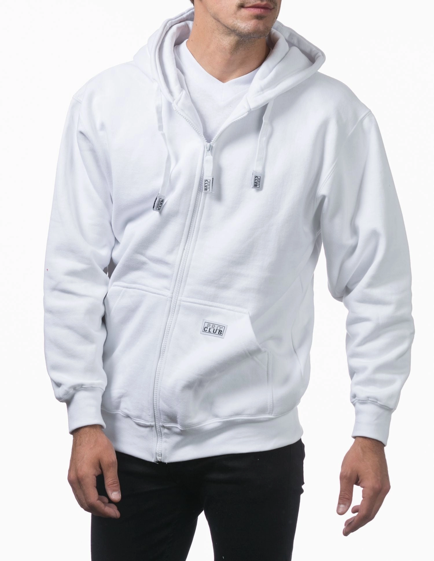 Pro Club Men's Heavyweight Full Zip Fleece Hoodie Cool Car Sweatshirts