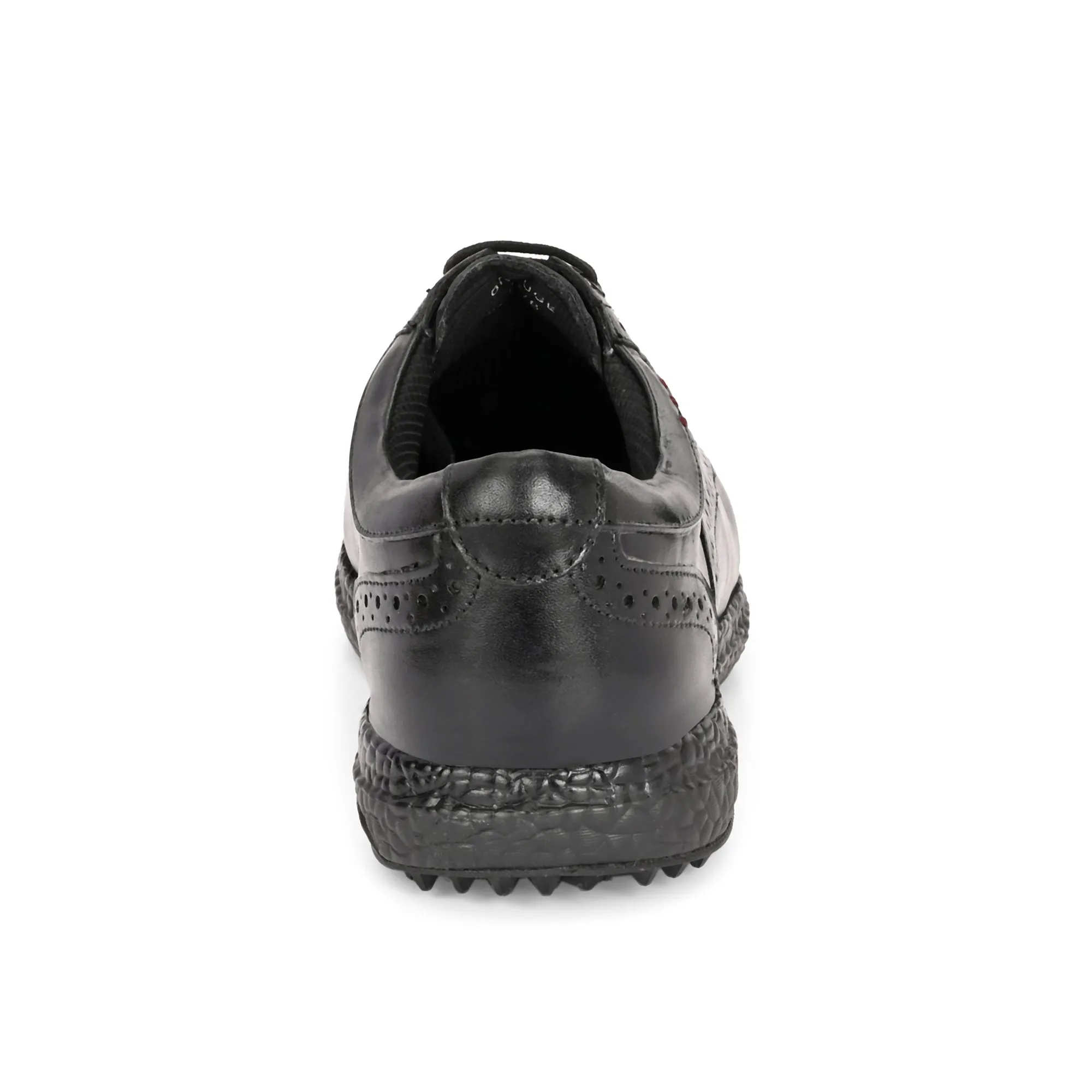 Fashionable Waterproof Walking Shoes Brogue Spikeless Black-Golf Shoes