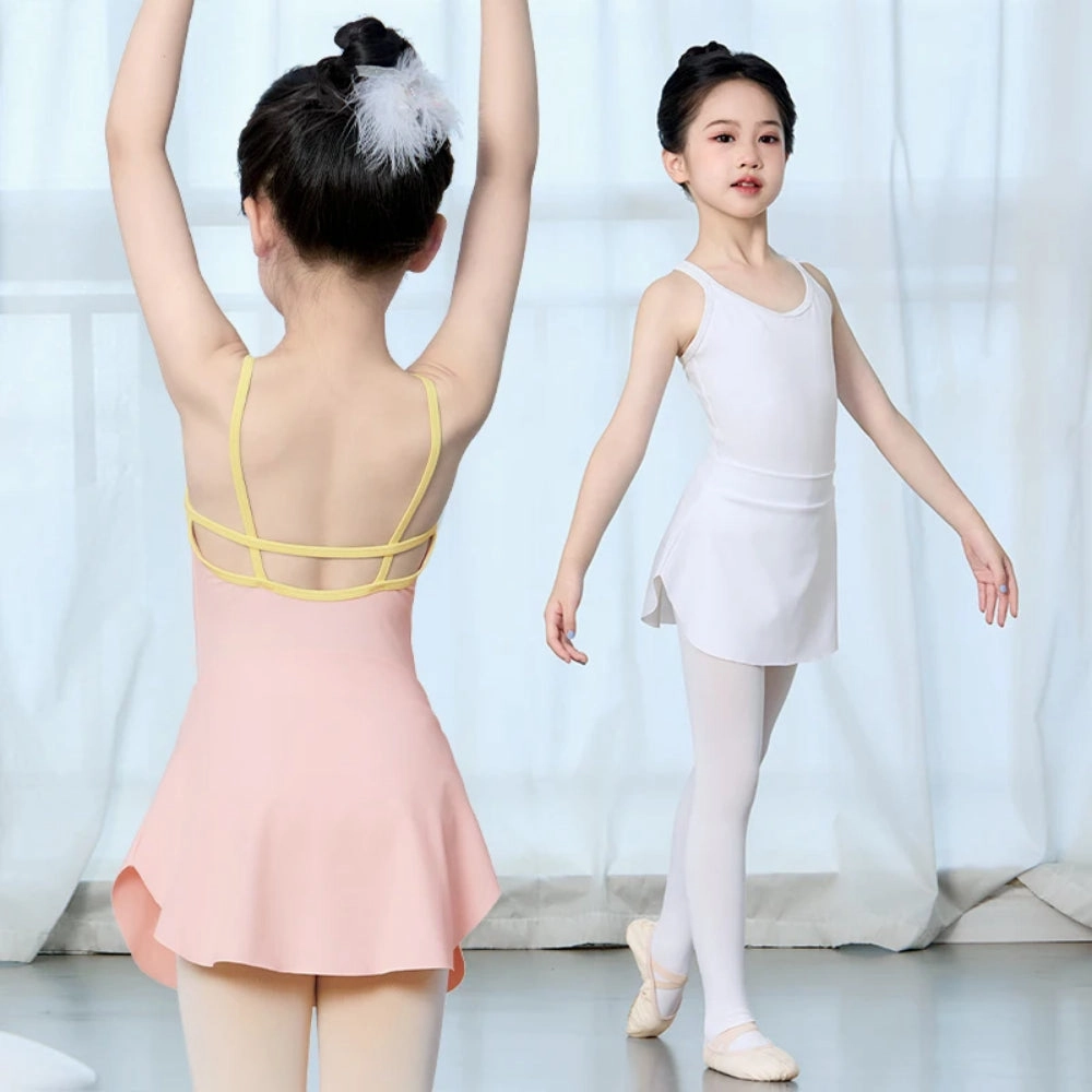 Pull On Ballet Skirt - Ballerina Wrap Skirt for Girls Toddler with Lightweight Chiffon Mesh Elastic Waist for Dance Gymnastics Pocket Skirt Sewing Pattern