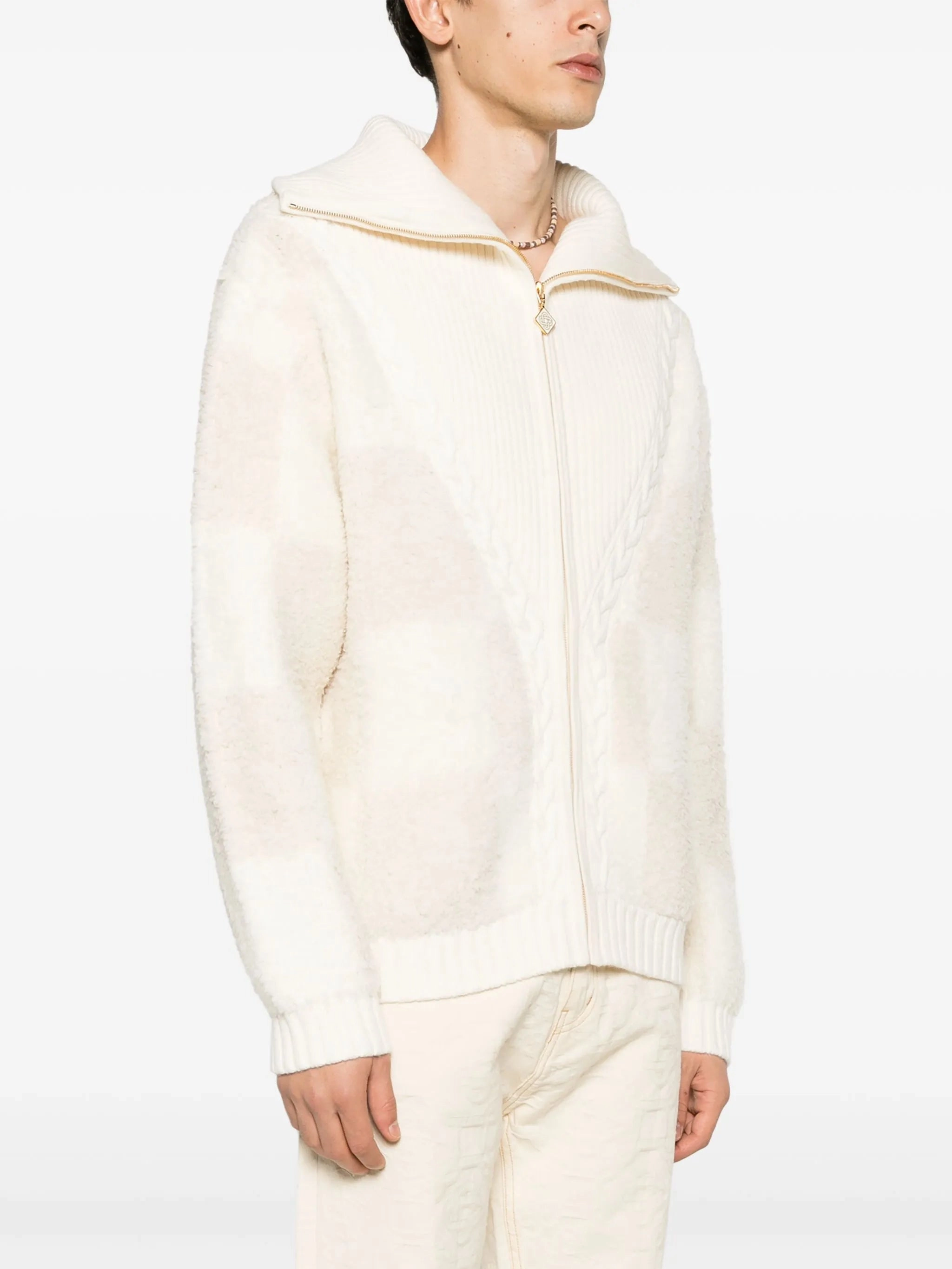 checked boucl cardigan Urban Knitwear