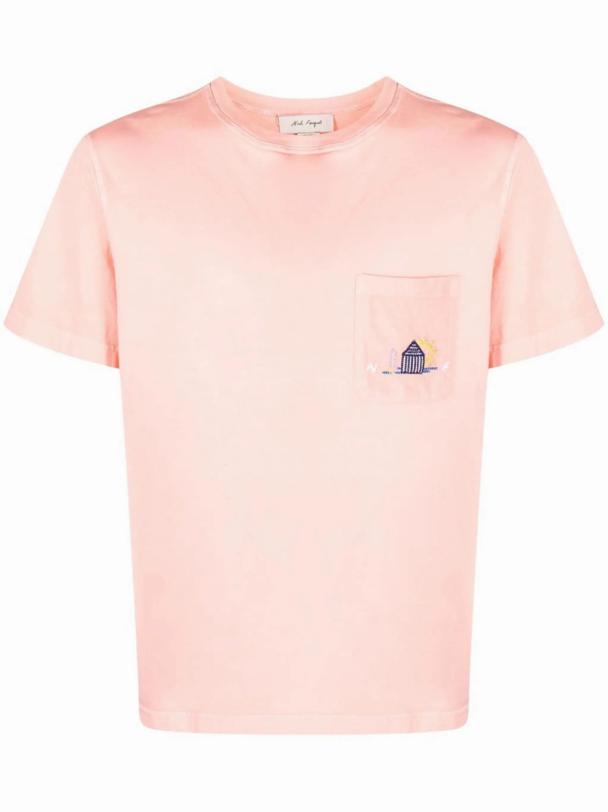 embroidered-motif short-sleeve T-shirt Gulf Of Mexico T Shirts