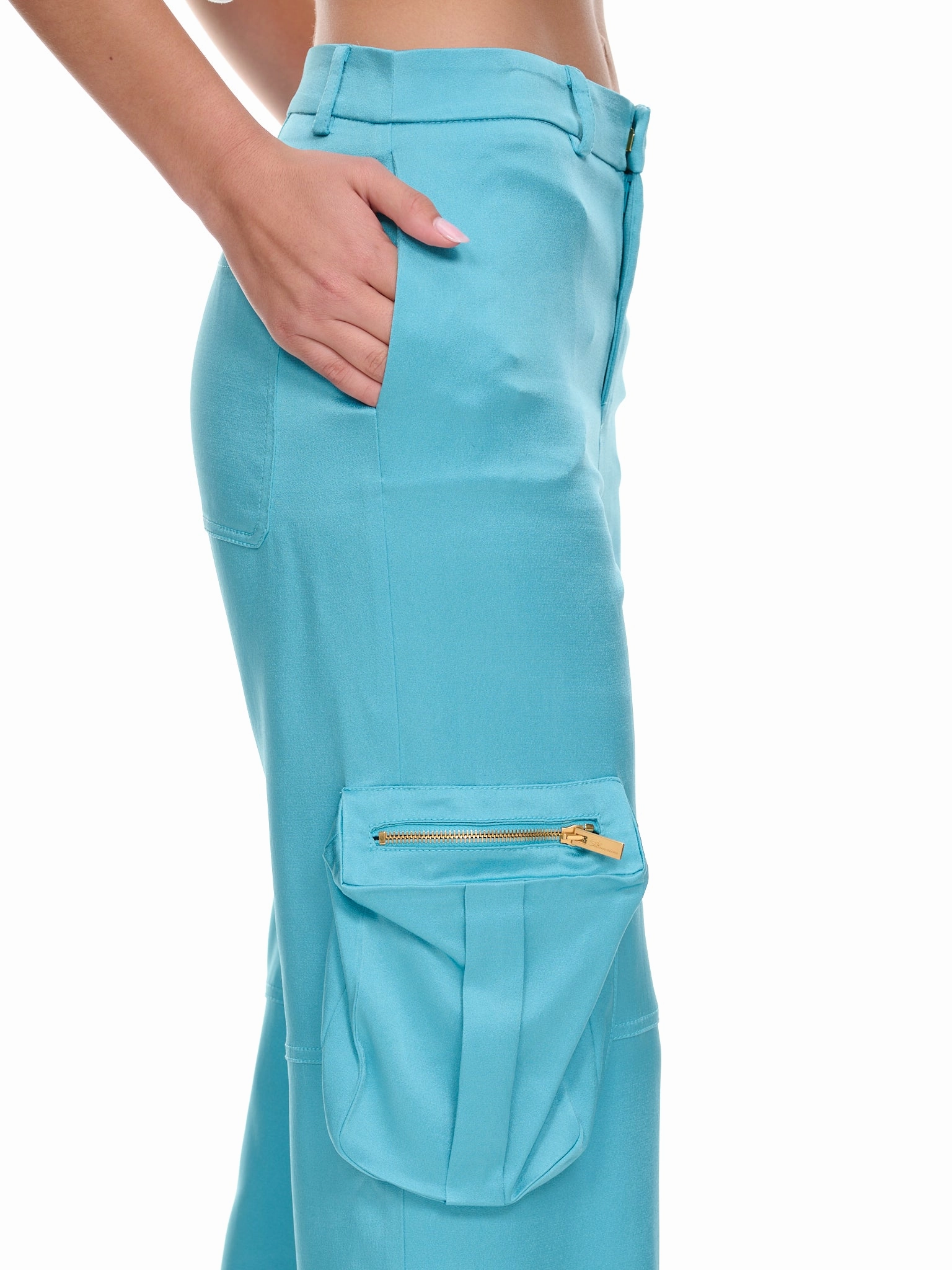 Satin Cargo Pants (2P084A-N0699-BUTTERFLY) Zara Convertible Cargo Pants