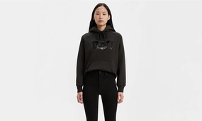 Sonoma Sweatshirts Levis Women's Sequin Batwing Logo Hoodie Sweatshirt