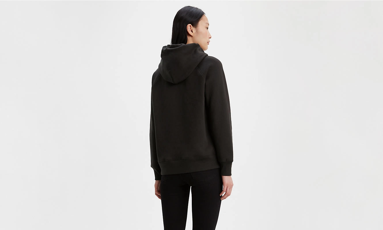 Levis Women's Sequin Batwing Logo Hoodie Sweatshirt Long Workout Sweatshirts