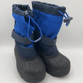 Size 11: Columbia Black/Blue Toggle/Velcro Strap Insulated Snow Boots Ice Maiden Ii Insulated Snow Boot