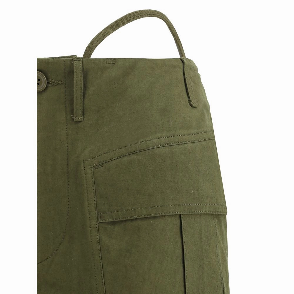 Cargo Pants Carhartt Pants R13 Green Cotton Flared Pants