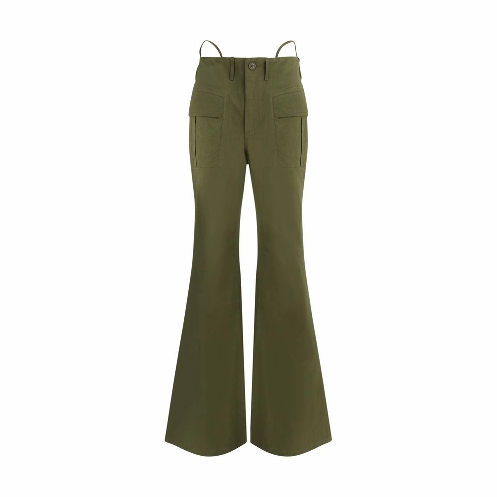 Oshkosh Cargo Pants R13 Green Cotton Flared Pants