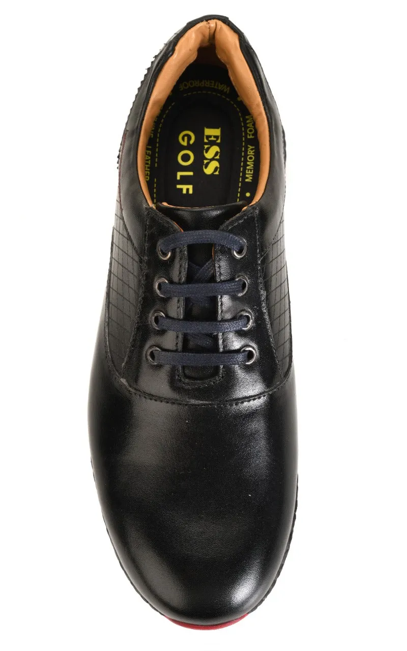 Vibram Shoes Waterproof Austin Full Black-Golf Shoes