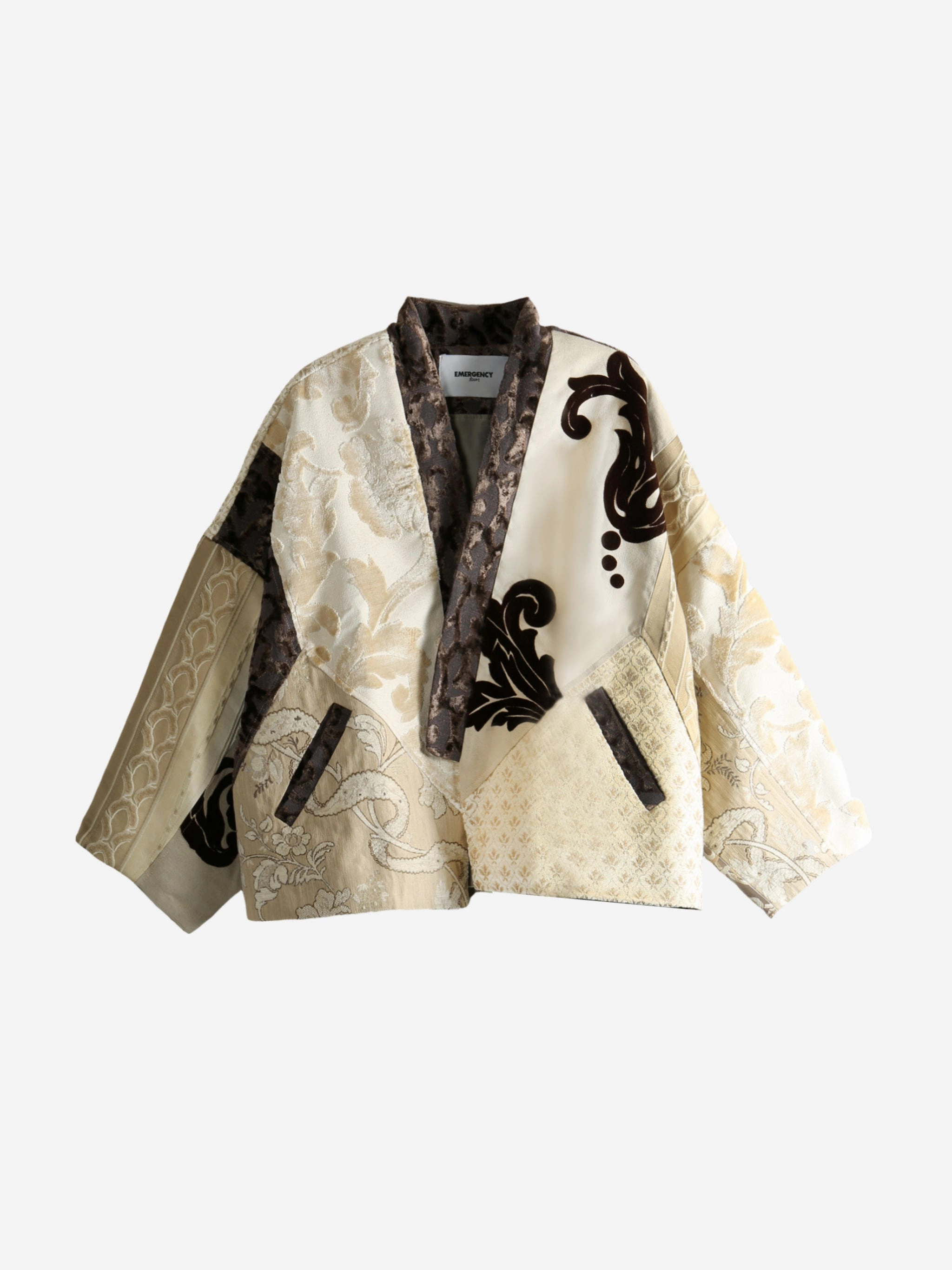 Best Cold Winter Coats EMERGENCY ROOM - Men Patchworked Kimono