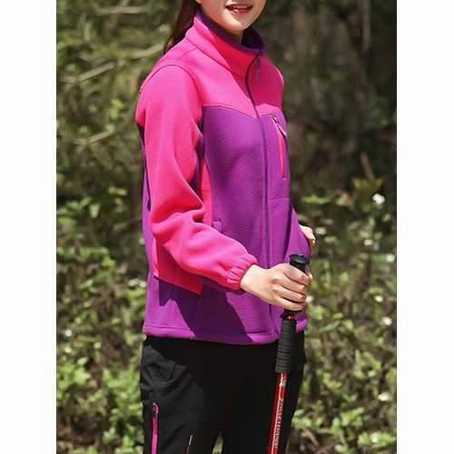 Casual Women Windproof Fleece Mountaineer Outdoor Sport Jackets Plus Size Work Jackets