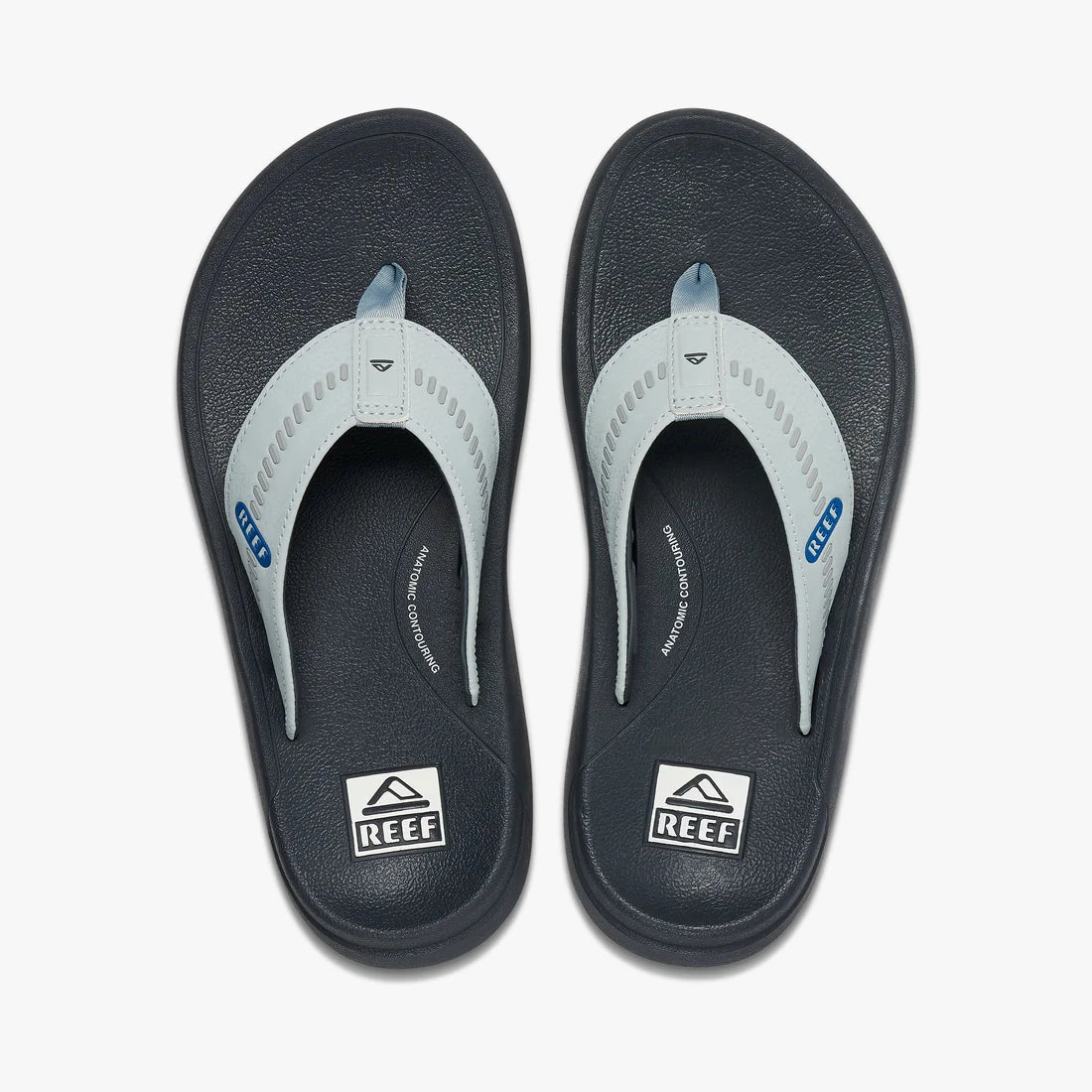 2000s Flip Flops Reef Men's Swellsole Cruiser - Grey/Light Grey/Blue