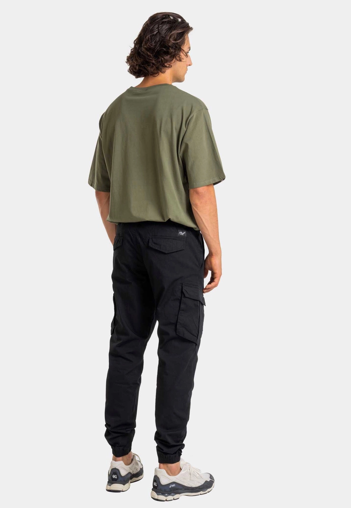 Cargo Pants And Slides REELL - Reflex Cargo BR Deep Black - Pants