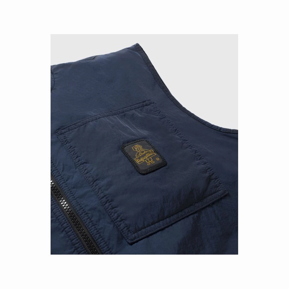 Refrigiwear Blue Polyamide Men Vest Insulated Rain Coats