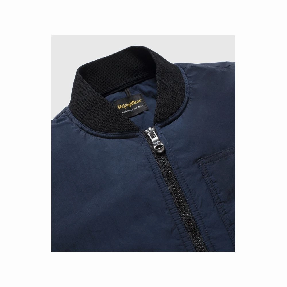 Refrigiwear Blue Polyamide Men Vest Lined Coats