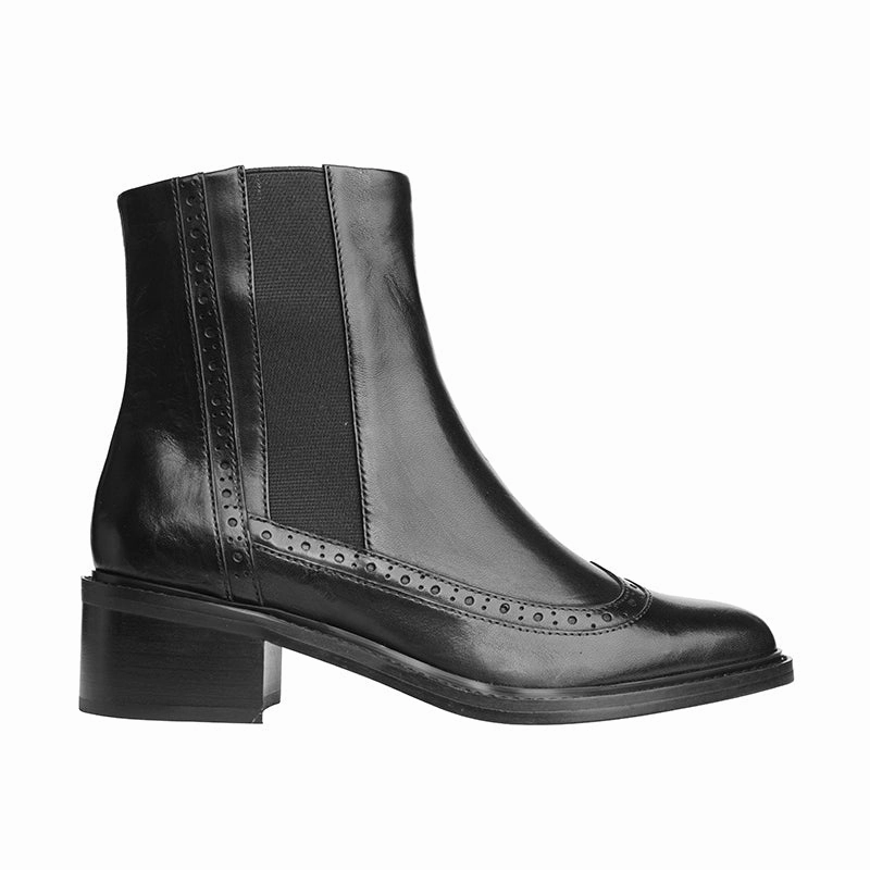 Pants With Chelsea Boots REGARDE LE CIEL | WOMEN'S BOOTS | MOIRA DELICE BLACK | BLACK