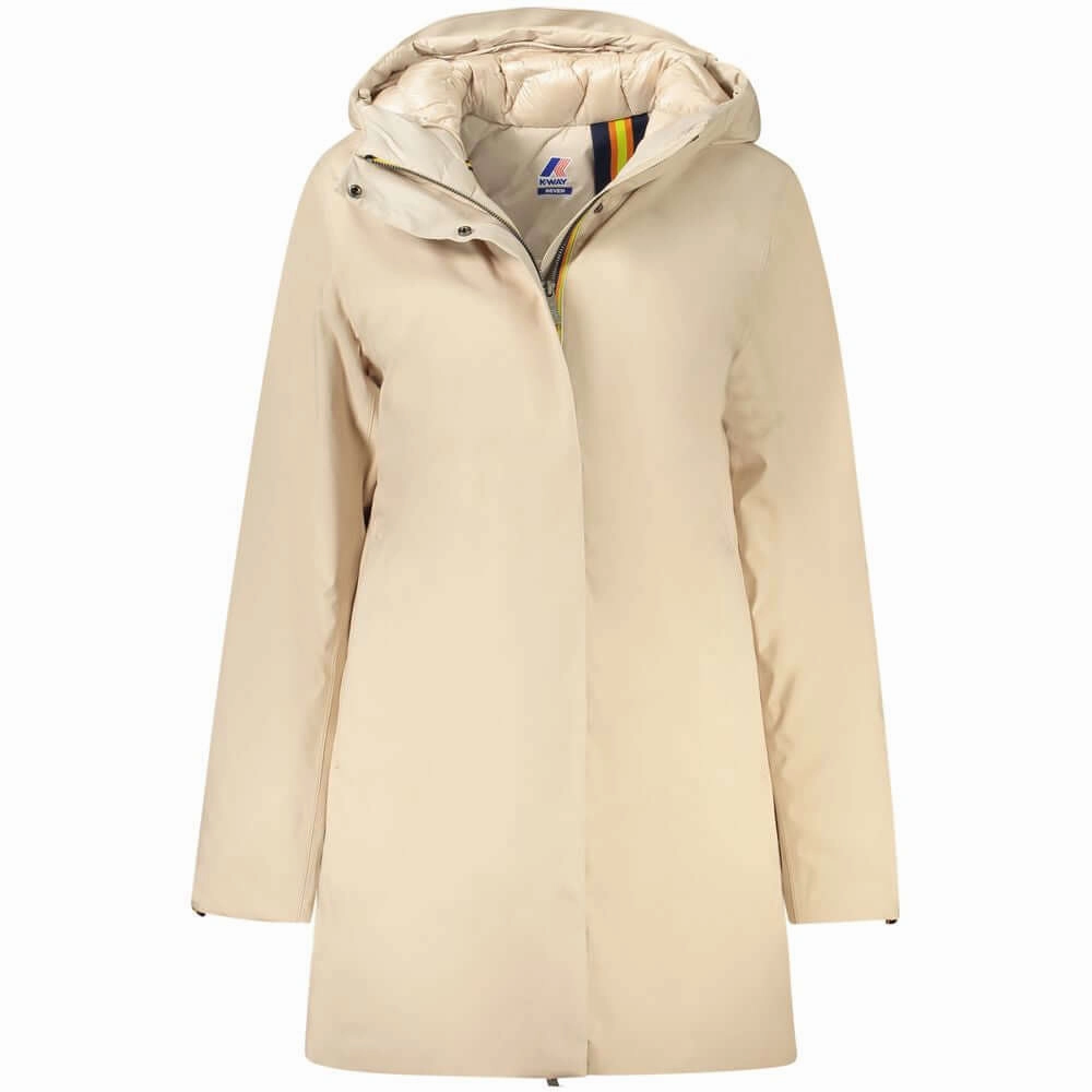 K-WAY Beige Polyester Jackets & Coat Vest Jackets