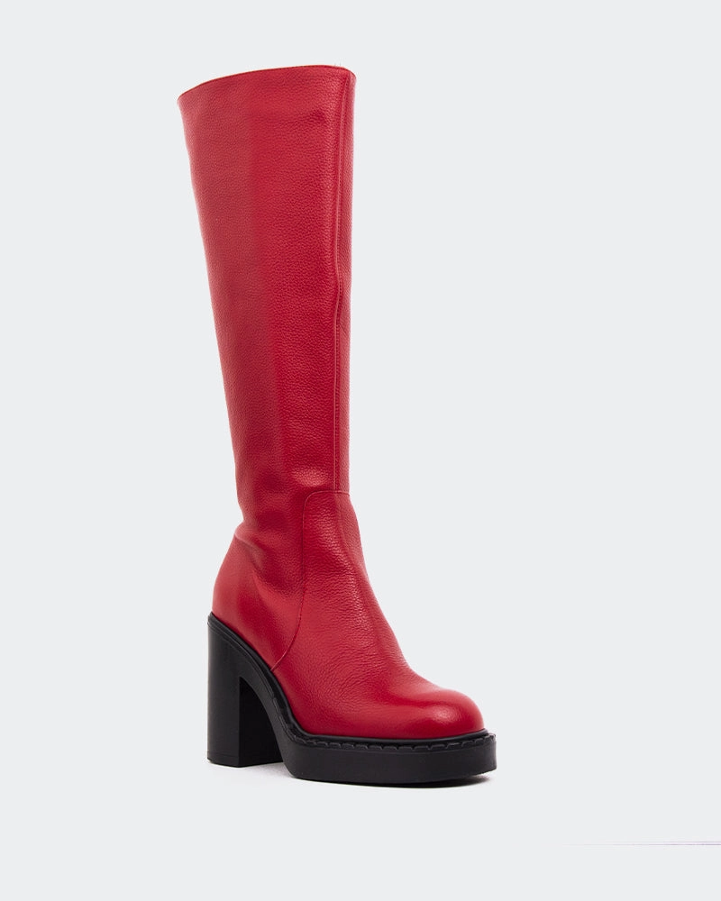 Leather Chukka Boots Hedon Burgundy