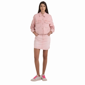 Jackets With No Hood Replay Women's Denim Cropped Jacket