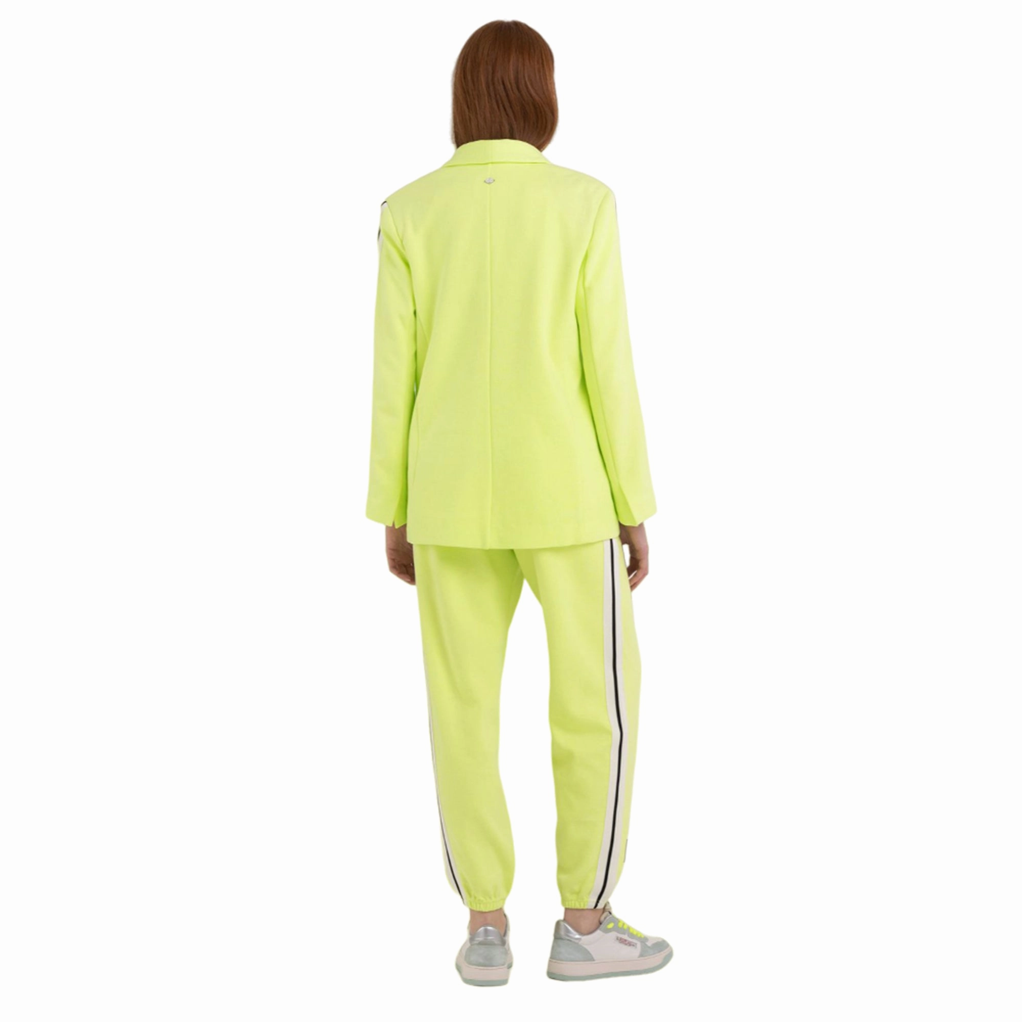 Revengers Jackets Replay Women's Single-breasted Blazer with Contrasting-colored Bands