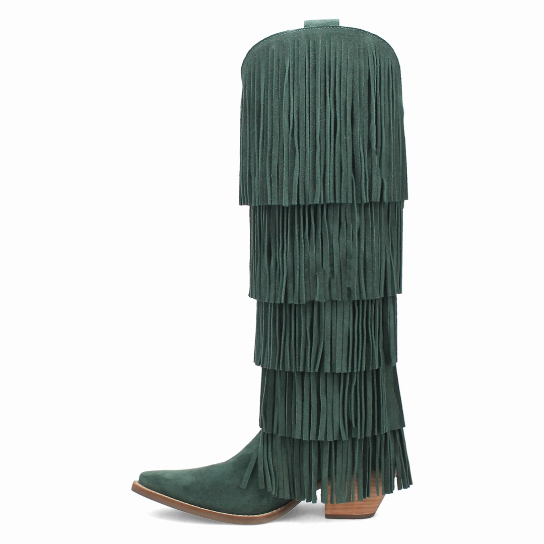 Online Exclusive | Dingo | Wild Child Suede Leather Boot in Green **PREORDER Boots Rudyard Kipling