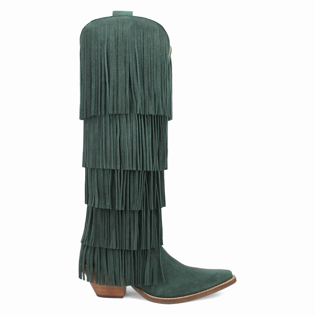 Tony Lama Boots Online Exclusive | Dingo | Wild Child Suede Leather Boot in Green **PREORDER