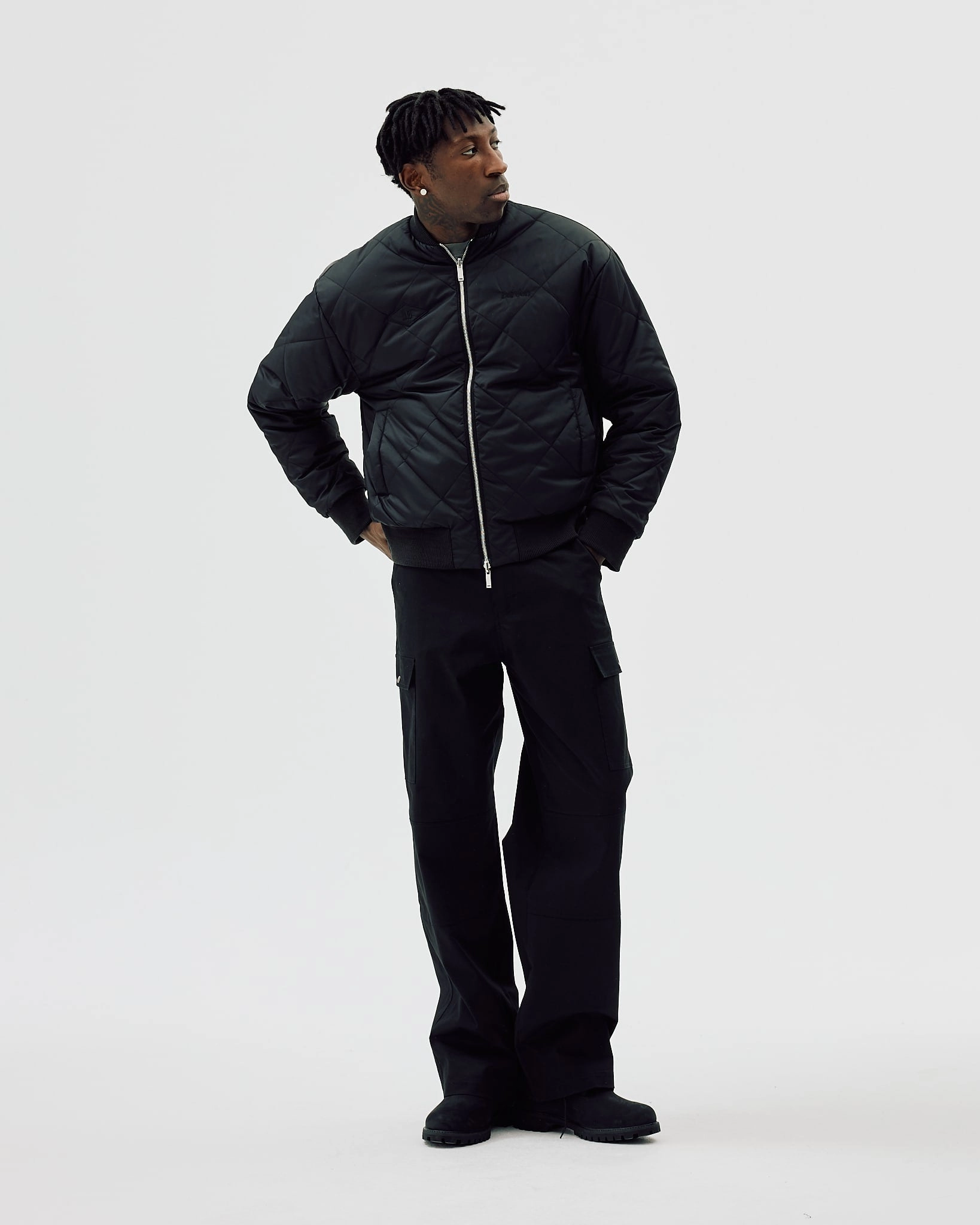 Hleather Jackets Reversible Bomber Jacket, Men - AW25 - Black