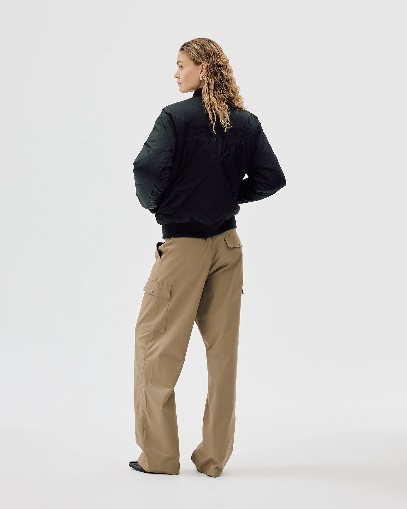 Custom Fleece Jackets Reversible Bomber Jacket, Women - AW25 - Black