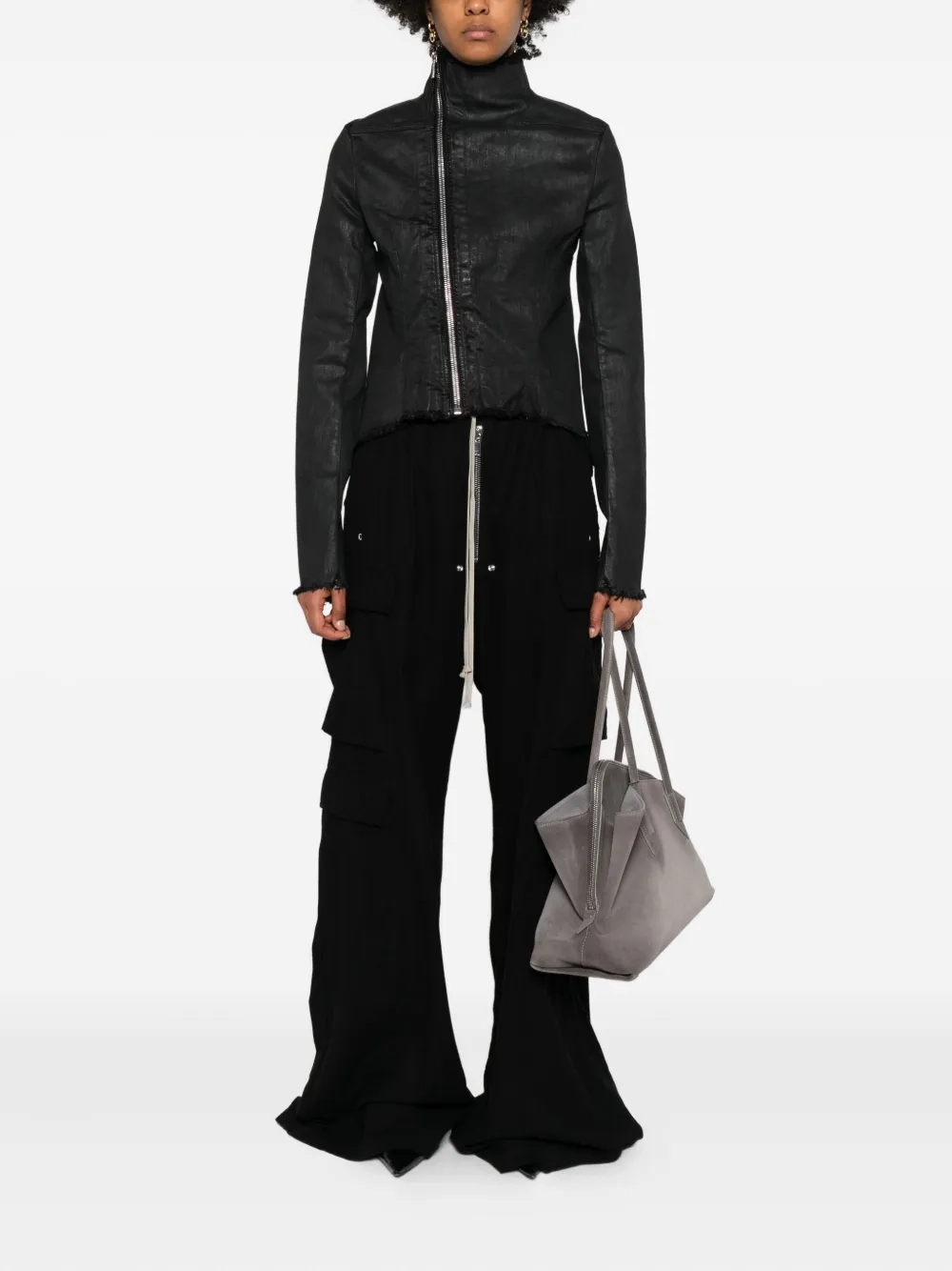 RICK OWENS DRKSHDW - Women Double Cargo Jumbo Belas Pants Brandy Jane Cargo Pants