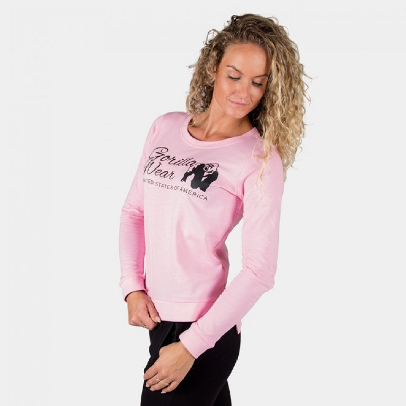 Retro Style Sweatshirts Riviera Sweatshirt -Light Pink