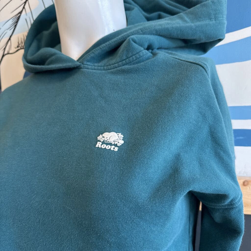 Roots- woman's Hoodie - MSRP $98: Green -women-XXS Trump Sweatshirts