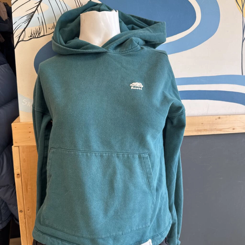 5xl Crewneck Sweatshirts Roots- woman's Hoodie - MSRP $98: Green -women-XXS