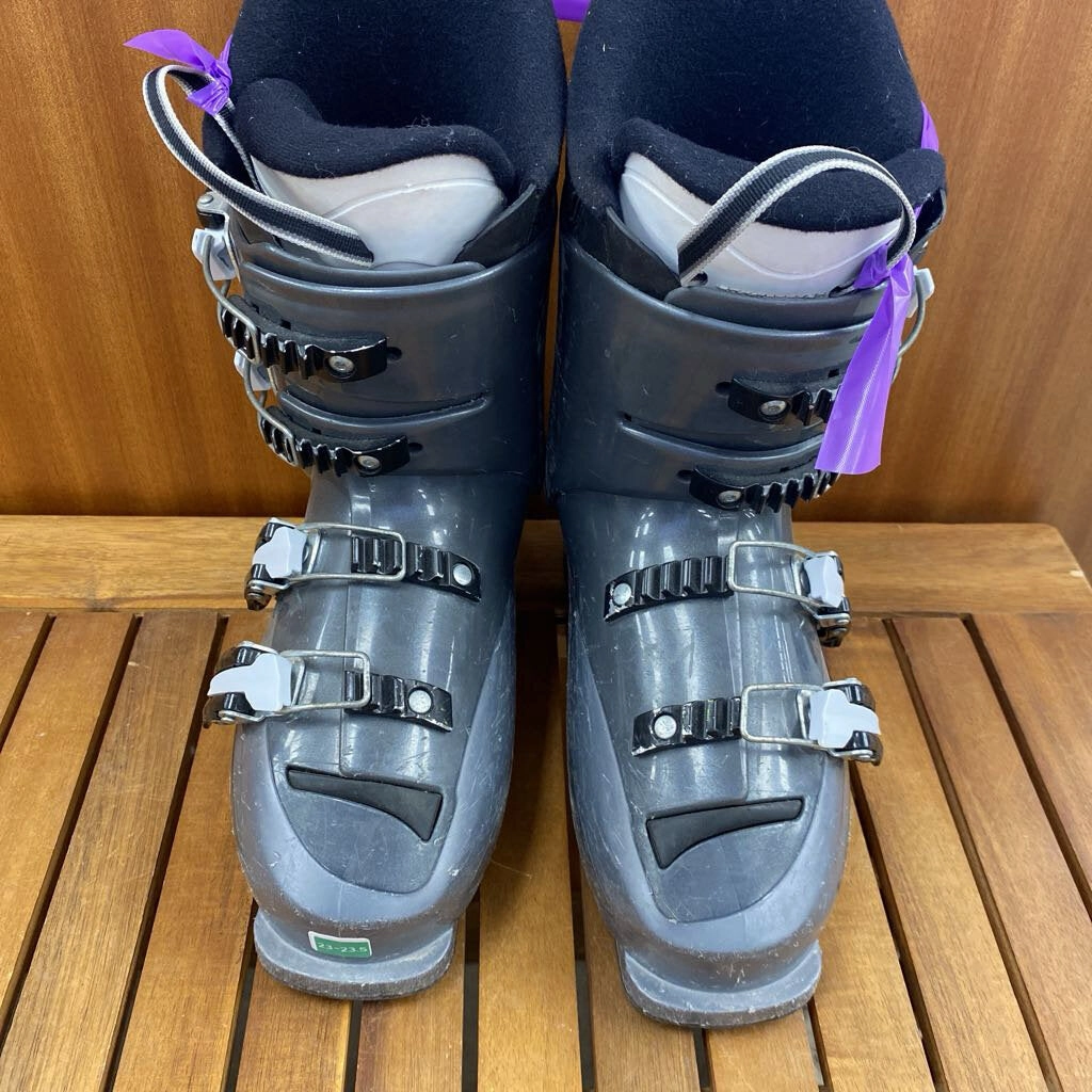 Rossignol - Comp J Kid's Downhill Ski Boots - MSRP $160: Silver/Black-children-23.5 Snow Boots Junior