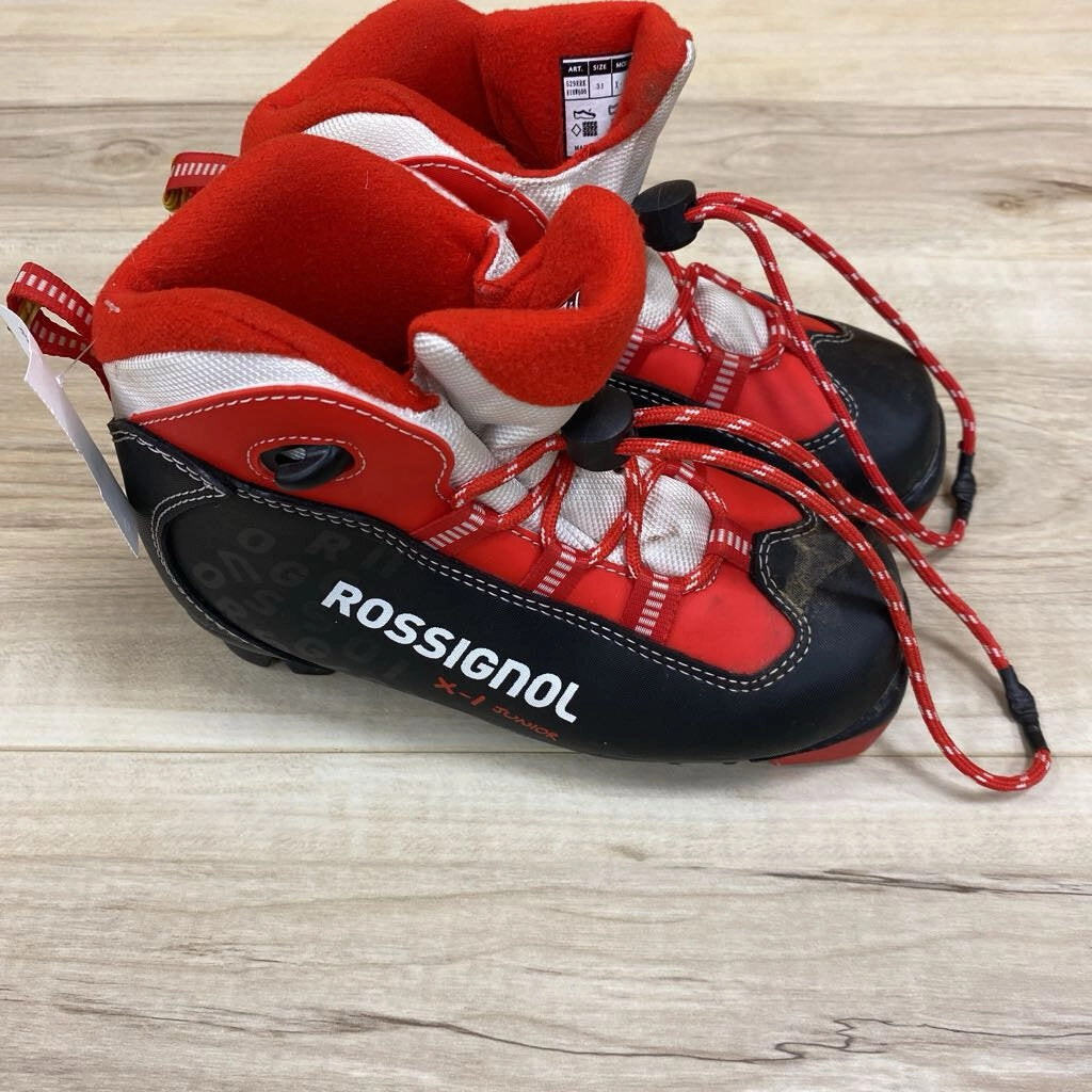 Skechers Boots For Snow Rossignol - X-1 Junior Ski Boots: Black/Red-children-31