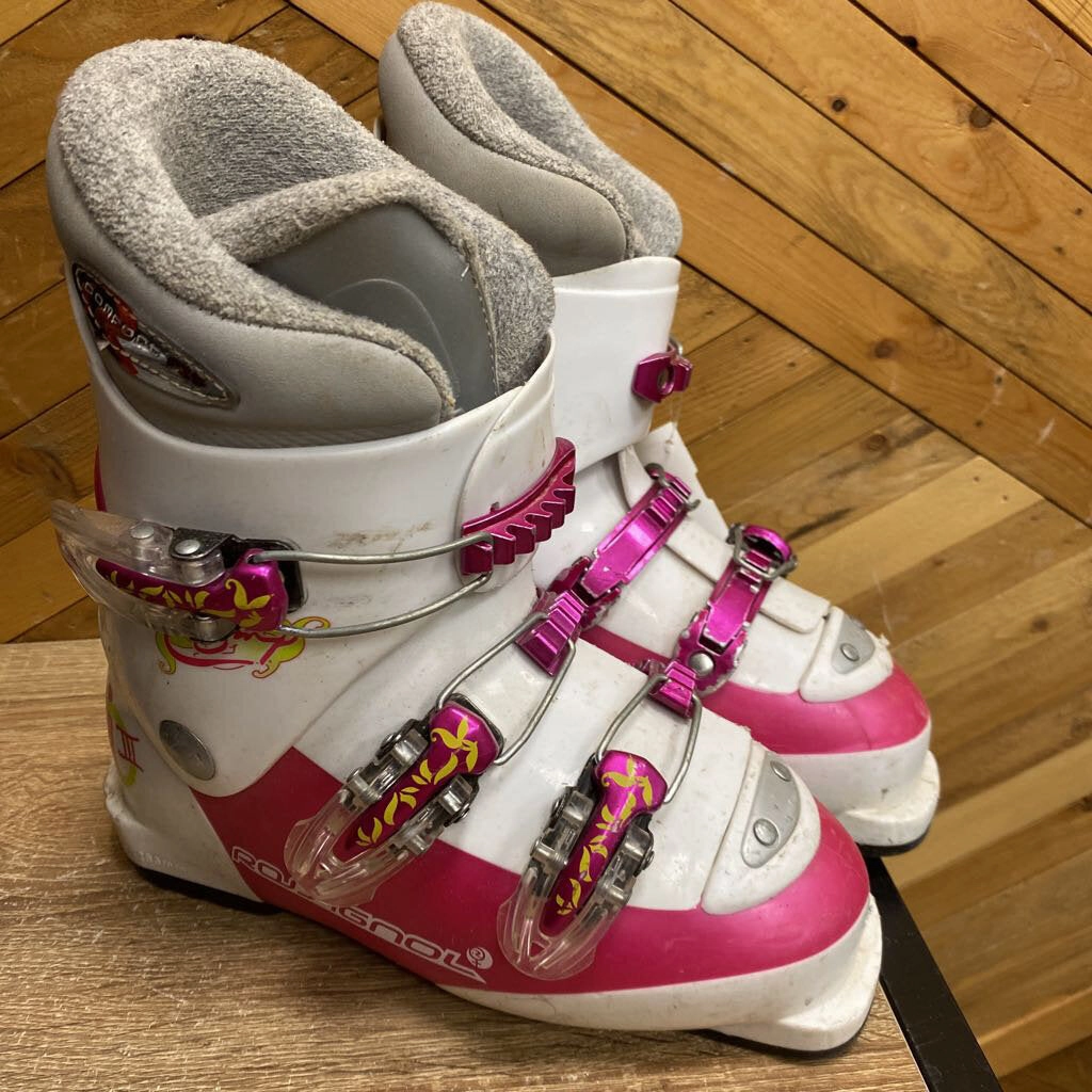 Rossignol- Comp J$ ski boot- MSRP $ 179: White Pink -children-21.5 Durable Snow Boots