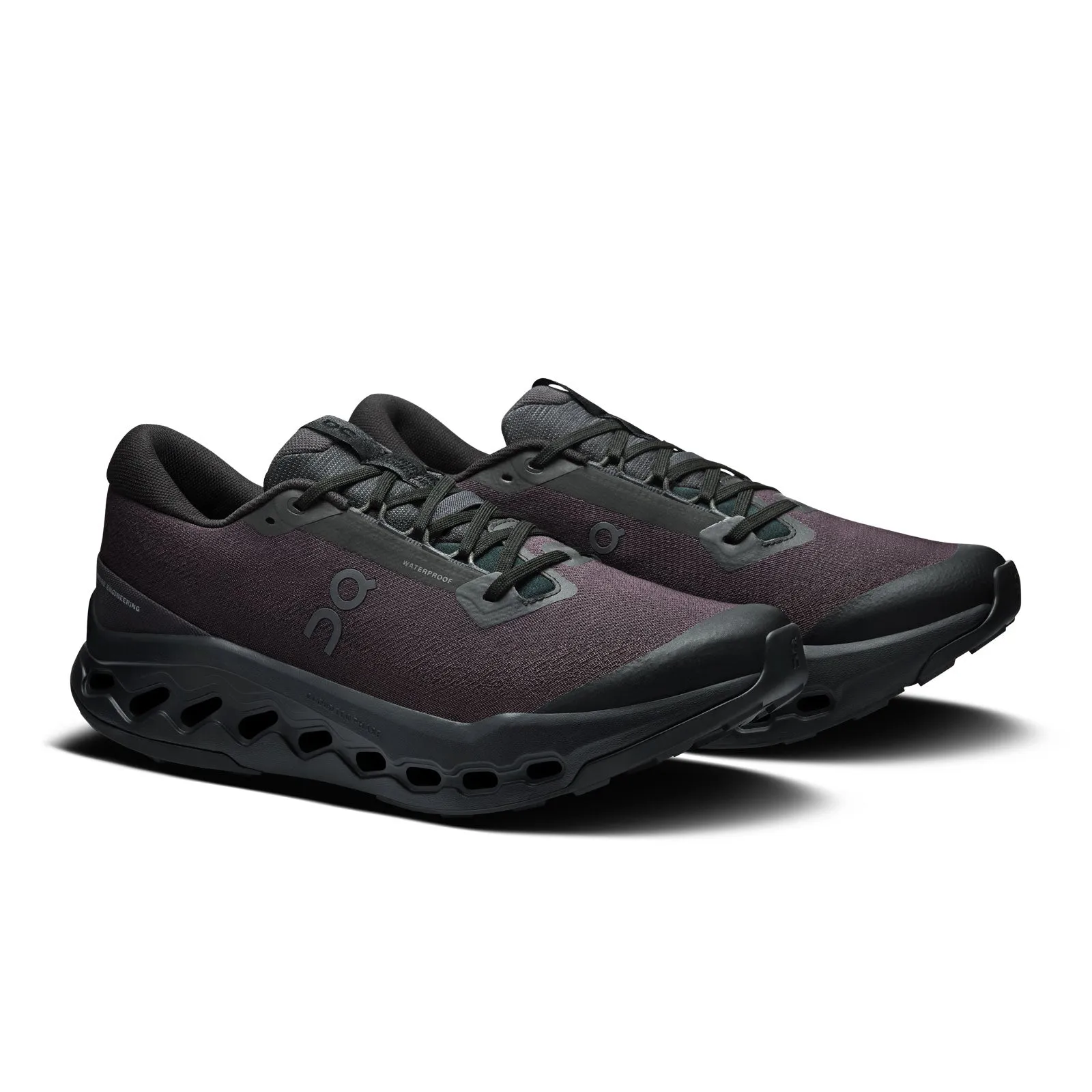 Running Shoes Ghost 15 On Running Cloudsurfer Trail 2 Waterproof Running Shoe (Men) - Black/Black