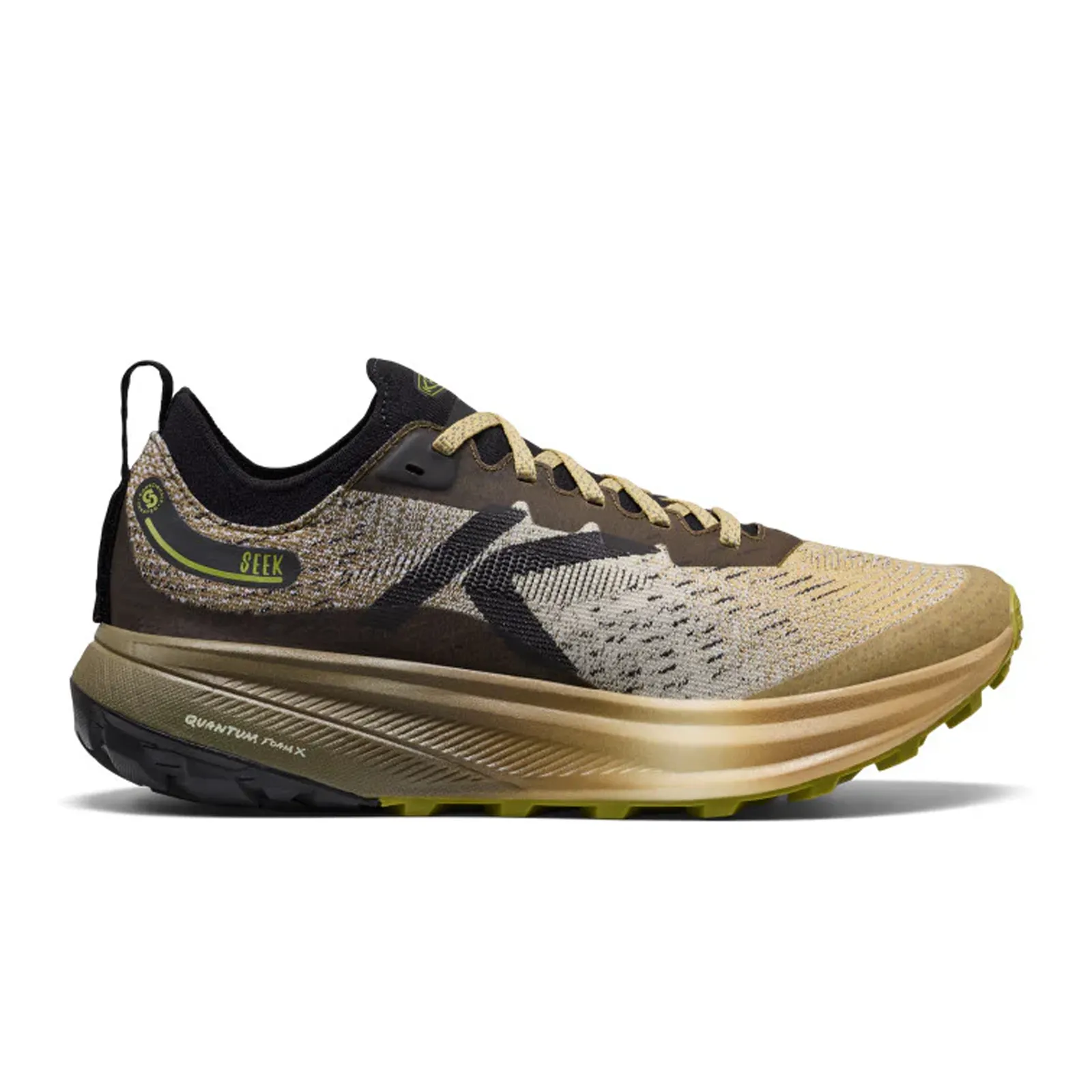 Keen Seek Trail Running Shoe (Men) - Dark Olive/Khaki Water Shoes