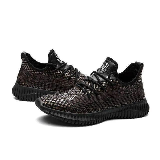 Running Sports Shoes PU Imitation Leather Ultra-Soft Breathable Lace-up Slip-resistant Shock-absorption For Men Drop Shipping Speedcross Peak Trail Running Shoes