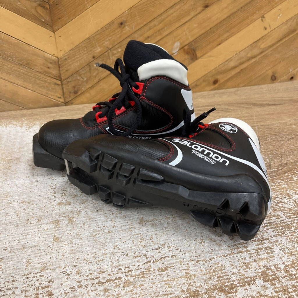 Hunter Wanderer Short Snow Boot Salomon - Kids Team XC Ski Boots - SNS Profil - MSRP $109: Black / White / Red-children-1.5Y