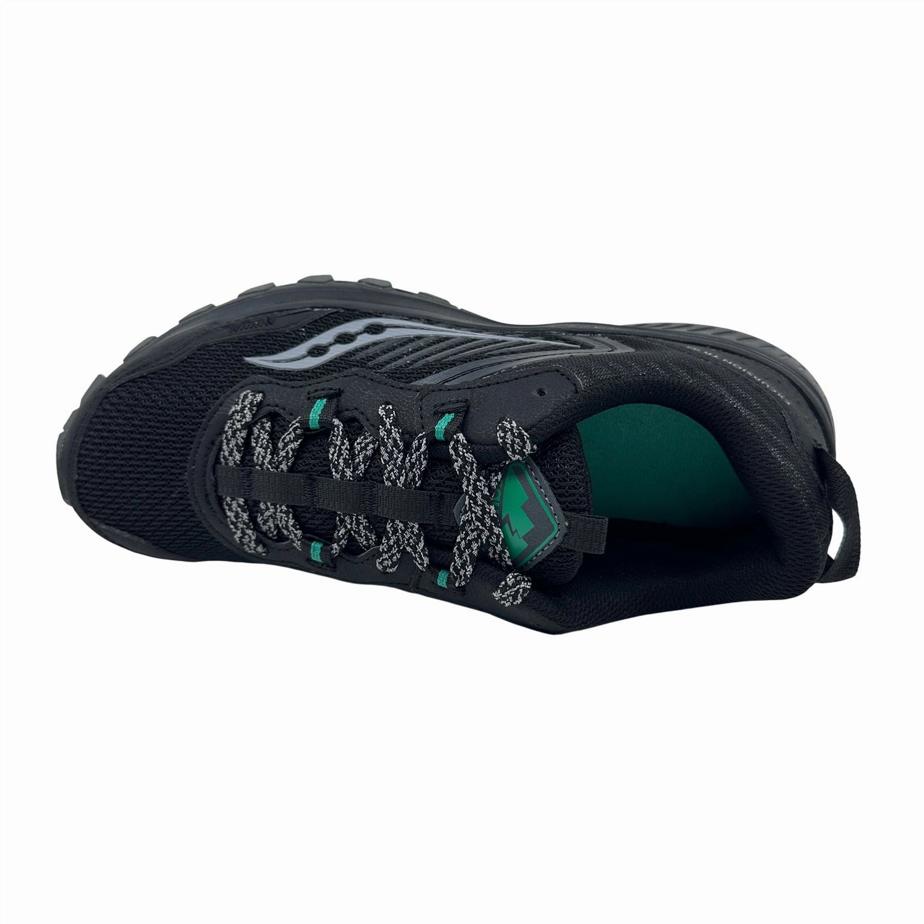 Saucony Excusion TR15 Black Jade Womens Athletic Sneaker Best Shoe For Pronation Running